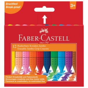 Boje voštane 12boja kartonska kutija Jumbo Grip 2001 Faber-Castell 122540