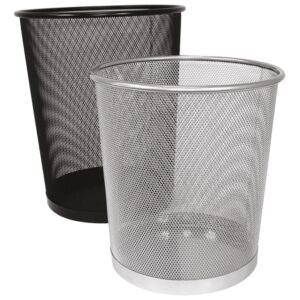 Koš za smeće metalni žica fi-29,5xH-34cm crni