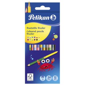 Boje drvene 24boje obostrane pk12 Pelikan 700146 blister