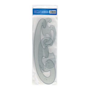 Krivuljar pk3 Educa prozirno sivi blister