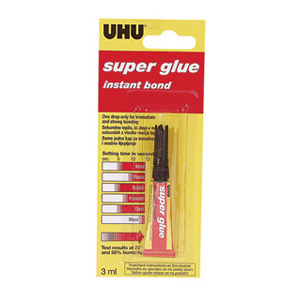 Ljepilo trenutačno 3g Super glue(cianoakrilat) UHU 40755 blister