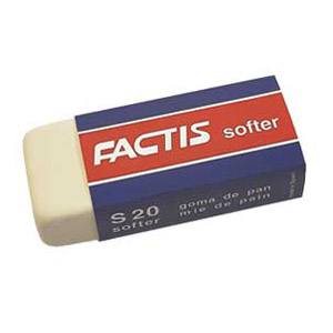 Gumica sintetička S20 softer Factis bijela komad