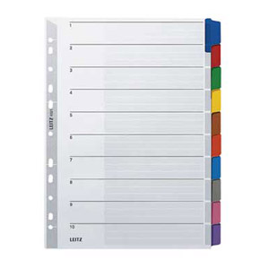 Pregrada kartonska A4 kolor 10listova Leitz 43210000