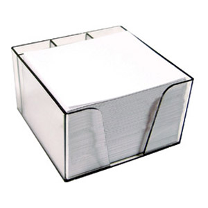 Blok kocka pvc 10x8,5x6cm s papirom bijelim Elisa