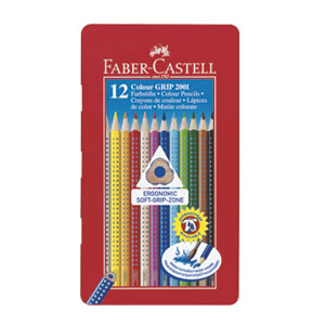 Boje drvene 12boja limena kutija Grip 2001 Faber Castell 112413