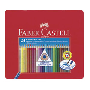 Boje drvene 24boje limena kutija Grip 2001 Faber Castell 112423