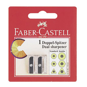 Šiljilo metalno 2 rupe Faber Castell 189099 blister