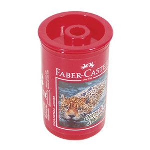 Šiljilo pvc s kutijom Faber Castell 581312 crveno