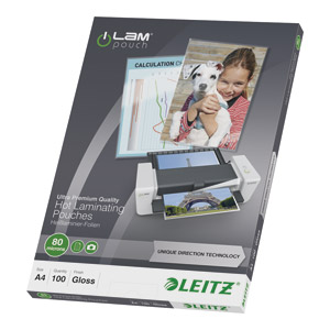 Folija za plastificiranje 80my A4 sjajna pk100 iLAM UDT Leitz