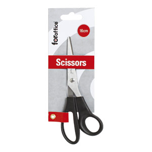 Škare uredske 16cm FORoffice crne blister