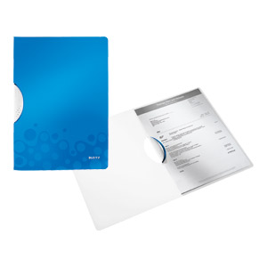 Fascikl klip pp A4 Wow Leitz 41850036 plavi