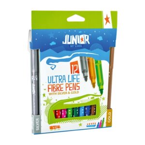 Junior flomasteri 10+2 (Zlatna + Srebrna)