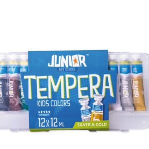 Boja tempera, 12ml, 12 kom