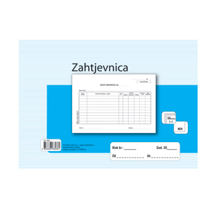 Obrazac A-27/NCR zahtjevnica A5 1+1