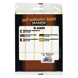 Etikete slep 34x21mm pk10L 10027 blister