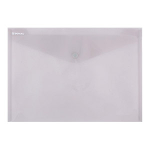Kuverte s gumbom A4 pp Donau 8544001PL-02 prozirne boja dima