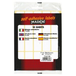 Etikete slep 34x14mm pk10L 10026 blister