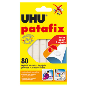 Ljepilo-jastučići 65g 80x Patafix Tac UHU 48810 bijelo blister