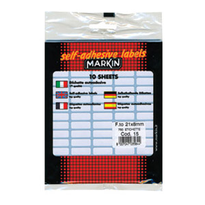 Etikete slep 21x8mm pk10L 10015 blister