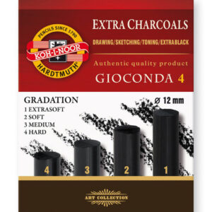 Ugljen za crtanje GIOCONDA 8694 4 gradacije fi12mm K-I-N P12