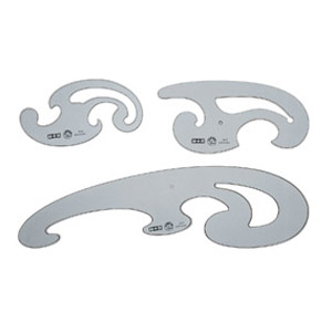 Krivuljar pk3 Mobius 70830030 prozirno plavi blister