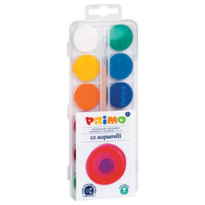 Boja vodena fi 25mm 12boja+kist CMP 118A12P  blister