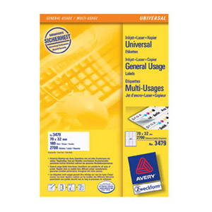 Etikete ILK 70x32mm pk100L Zweckform 3479