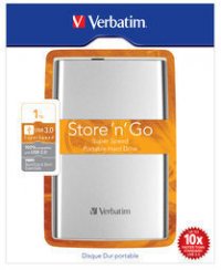 Externi HDD Verbatim USB 3.0 2,5" 1TB SILVER