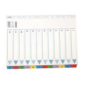 Pregrada kartonska A4 brojevi 1-12 kolor 12 listova Esselte 100162