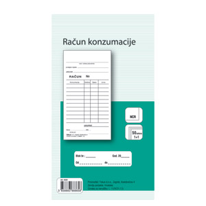 Obrazac L-15/NCR račun konzumacije