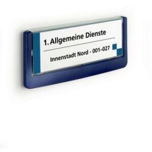 Informacijski okvir za vrata CLICK SIGN 149x52.5mm plavi