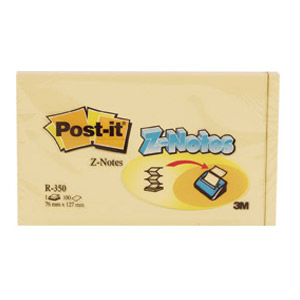 Blok samoljepljiv "Z" 127x76mm 100L Post-it 3M R350 žuti