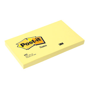 Blok samoljepljiv 127x76mm 100L Post-it 3M 655 žuti