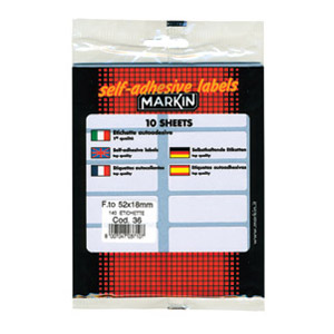 Etikete slep 52x18mm pk10L 10036 blister