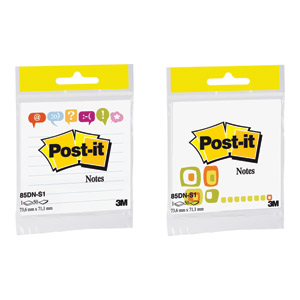 Blok samoljepljiv 73,6x71,1mm 50L Post-it Fashion Notes 3M.70-0050-8723-7 blister!!