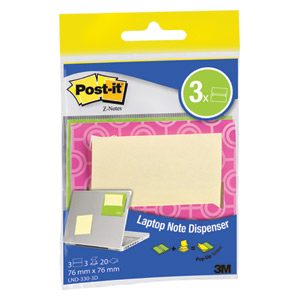 Blok samoljepljiv "Z" 76x76mm 20L pk3 Post-it 3M.LND-330-3D