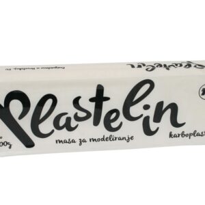 Plastelin 500g Karboplast Karbon bijeli!!