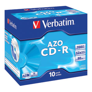 CD-R 700/80 52x JC AZO Crystal Verbatim 43327