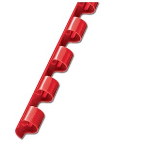 Spirala plastična fi-8mm pk100 Fellowes crvena