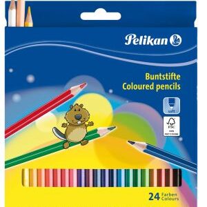 Boje drvene 24boje Pelikan 724013 blister