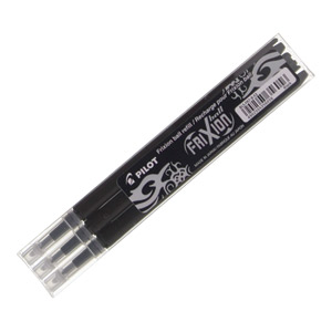 Uložak za roler 0,7mm Frixion pk3 Pilot BLS-FR7-B-S3 crni