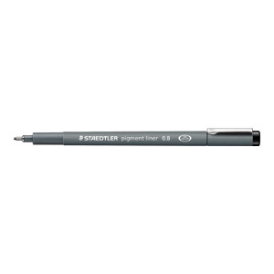 Flomaster fineliner pigment 0,8mm Staedtler 308 08-9 crni