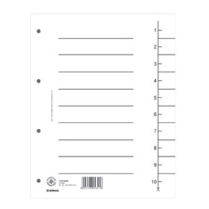 Pregrada kartonska A4 250g Donau 8610001-09 bijela