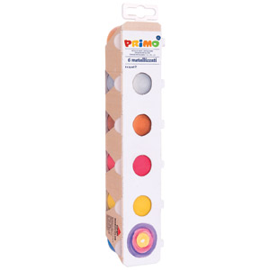 Boja tempera gvaš 25mlx6boja (čaše) CMP metalik